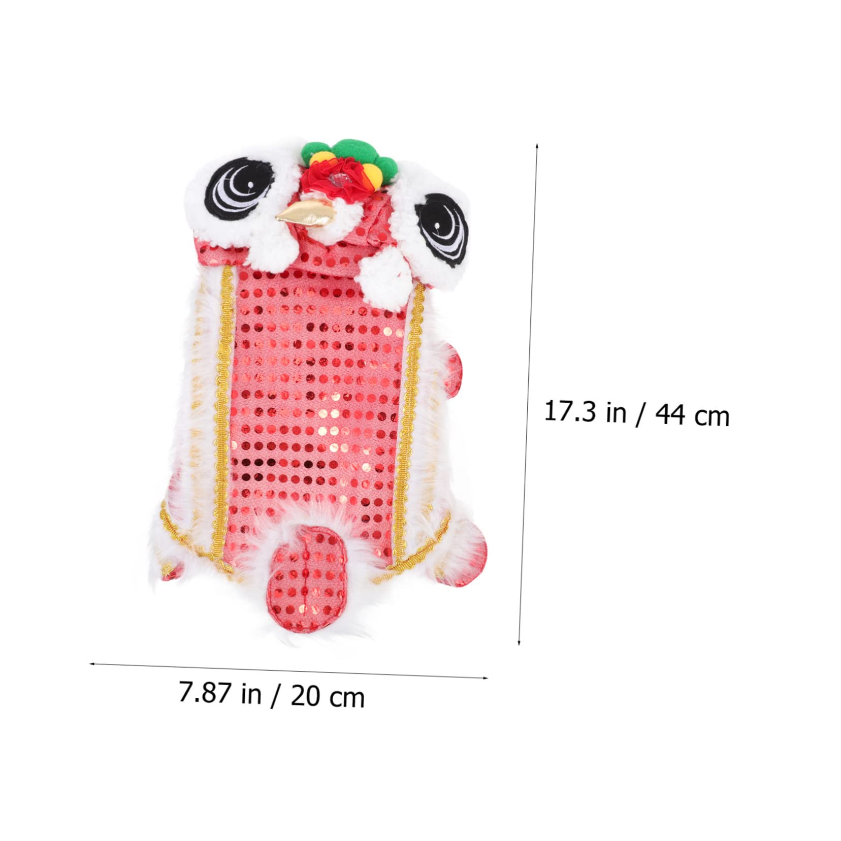 3 Piezas De Ropa para Mascotas Conjunto De Lentejuelas Chaqueta Cálida Chaqueta De Lentejuelas Traje De Perro De Navidad Traje De León De para Mascotas Traje De Gato Traje