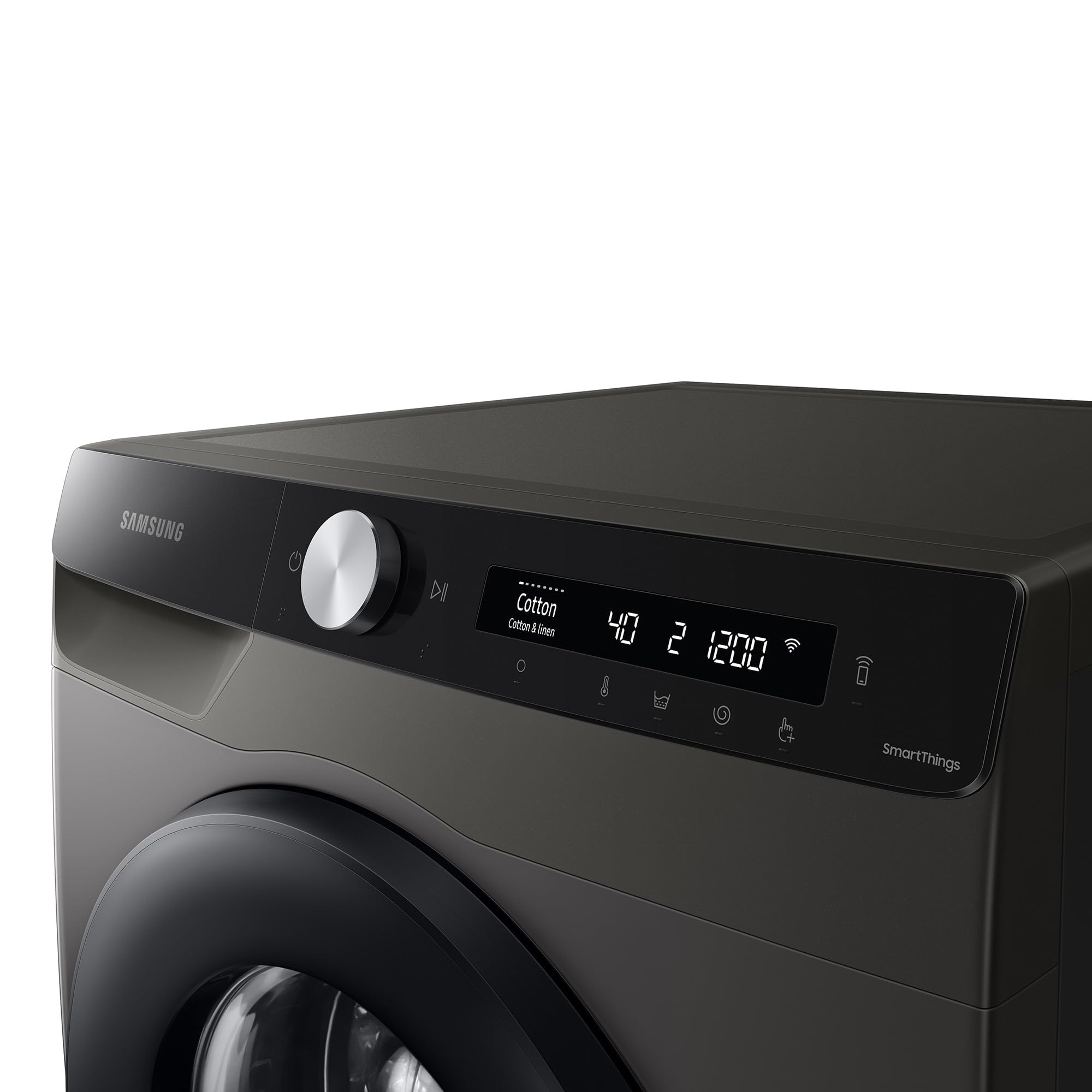Samsung Waschmaschine 8 kg 1400 U/min Ecobubble WW80T534AAXAS2 Inox Schwarz