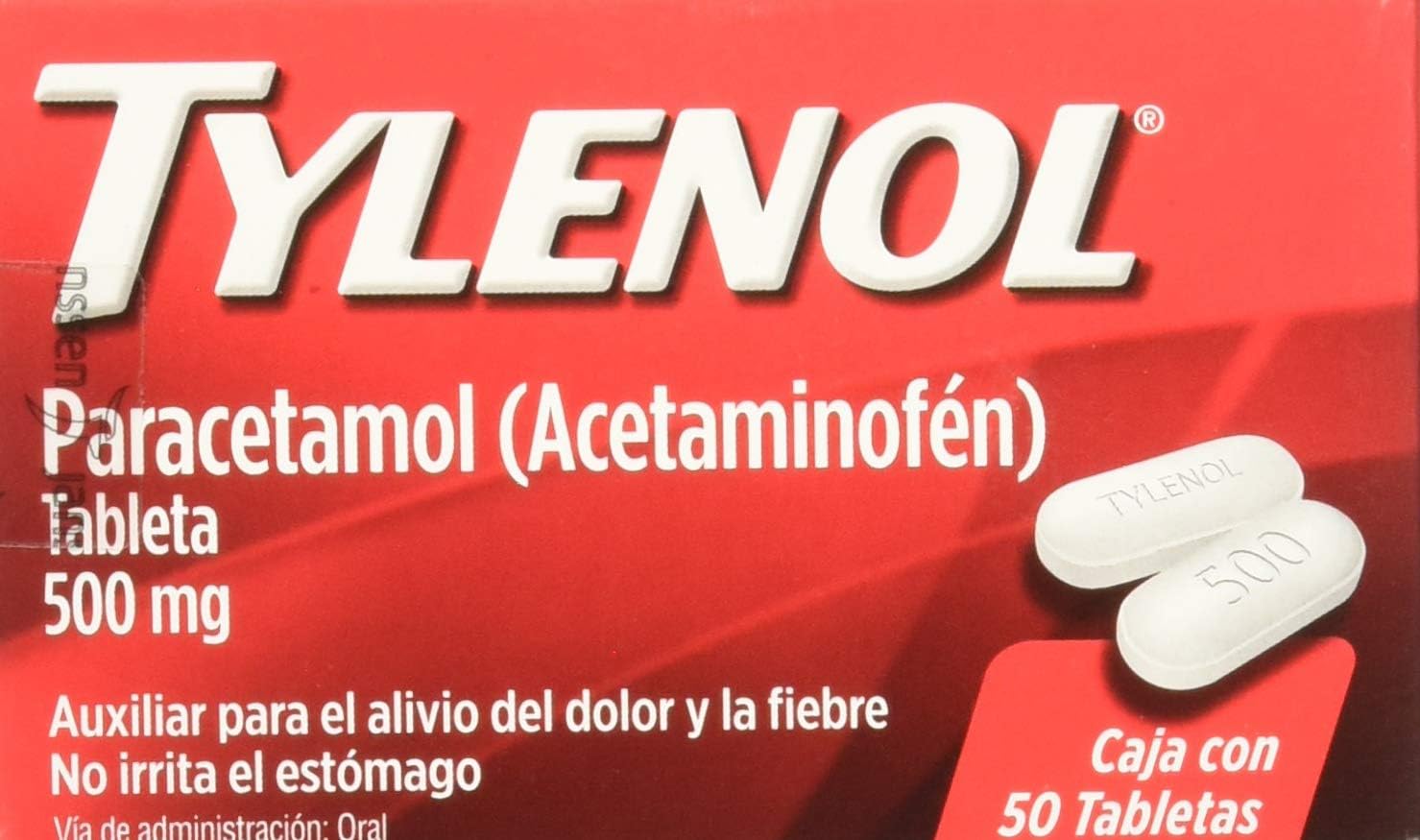Tylenol Caplets, 500 mg, 50 Piezas Salud y Cuidado