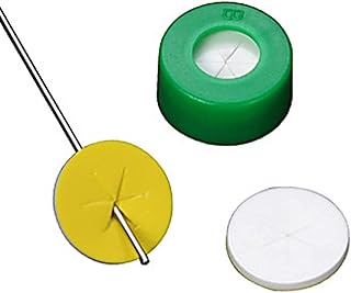 Microliter 11-0056R-B Snap Cap with Star Cut PTFE/Silicone Septa, Red, 11 mm Cap Size (Pack of 2000)