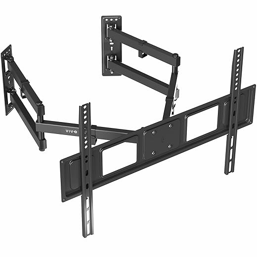 VIVO Corner TV Wall Mount for 32 to 70 inch LCD LED Plasma Flat Screens, Full Motion Articulating Bracket, VESA up to 600x400, MOUNT-CR70C