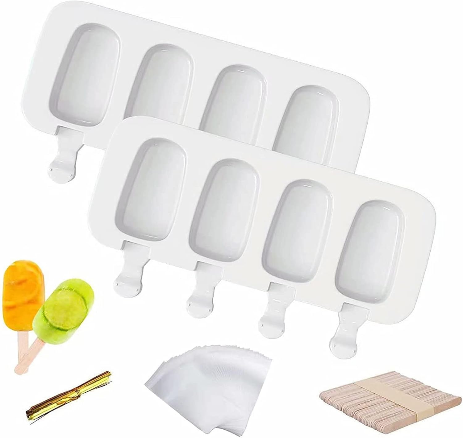 Silicone Popsicle Molds Set Of 2,Ice Cream Palettes Mold