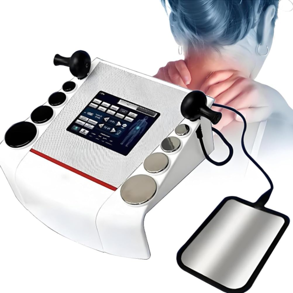 BCBKD Apparecchio per Diatermia Tecarterapia, CET RET RF Indiba per Riabilitazione Sportiva, 4 modalità E 10 Parti del Corpo, 300~448 Khz, Tecarterapia per Dolori Muscolari