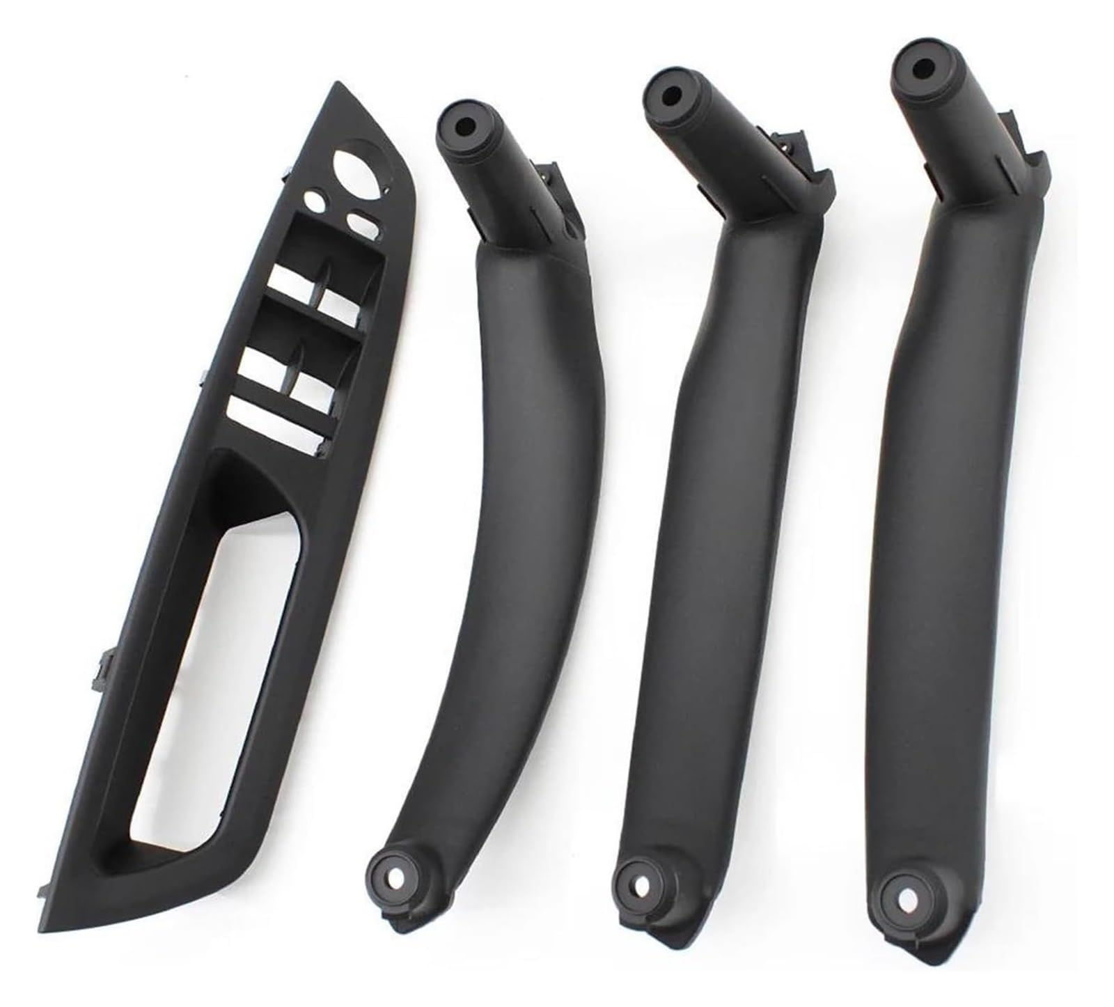FANGZIQQ for X5 X6 E70 E71 E72 2007-2014 LHD RHD Interior Door Armrest Pull Handle Cover Trim Replacement Car Inner Door Handle(Lhd Black Set)