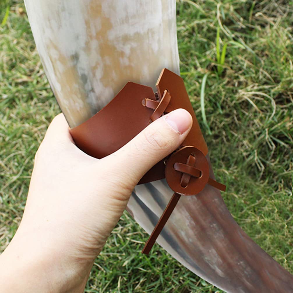 Cabilock Support Pour Corne à Boire Vintage 10-15 Cm En Bois Robuste Multifonctionnel Pour Amateurs De Style Viking Présentoir Décoratif Et Porte-gobelet Pour Maison, Bar Et Hôtel