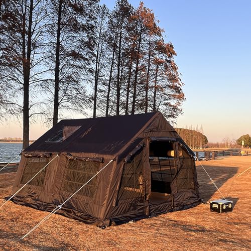 Carpa inflable extra grande para camping 13 m2 resistente viento 4 estaciones miniatura 1