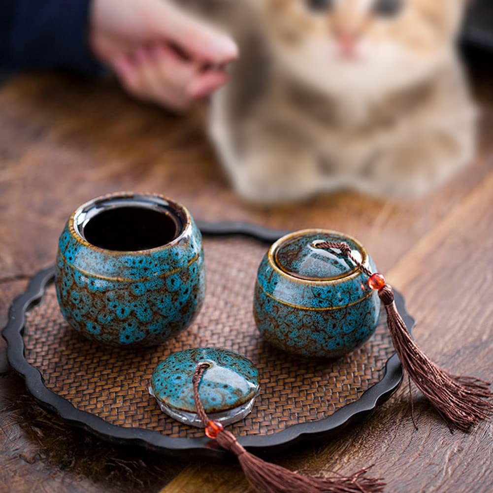 Urna Ricordo in Ceramica, Mini Urna per Ceneri Umane, Cremazione e Sepoltura per Animali Domestici, Adulti, Cani e Gatti - Ricordo Funerale