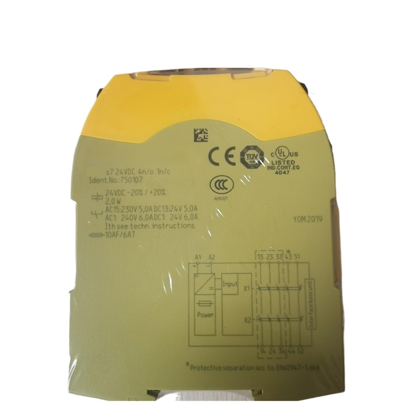 ZVQYSGIW S7 750107 24VDC 4N/O 1N/C Relay Control Module