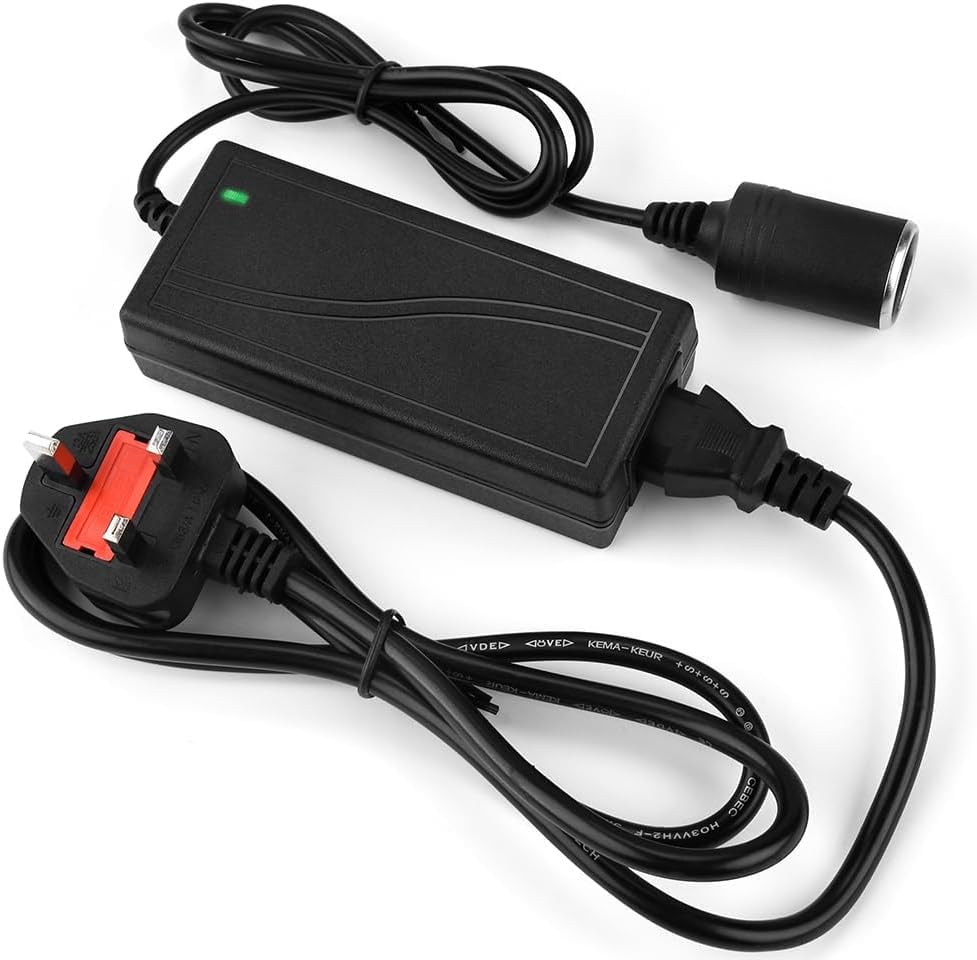 240V Mains To 12V DC Cigarette Lighter Voltage Converter Power Adapter (5A) 60W -Universal 12V DC Car Charger Power Supply