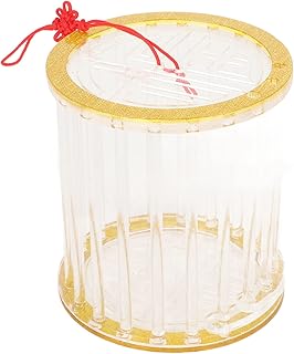 Gaiola Circular para Insetos, Apanhador de Insetos, Celeiro, Gaiola Acrílica Portátil para Gafanhotos, Gaiola para Criação de Insetos para Coleta Interna/externa de Insetos (grade única)