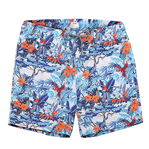 Image of Biwisy Mens Swim Trunks Quick Dry Swim Shorts Mesh Lining Swimwear Bathing Suits with Pockets