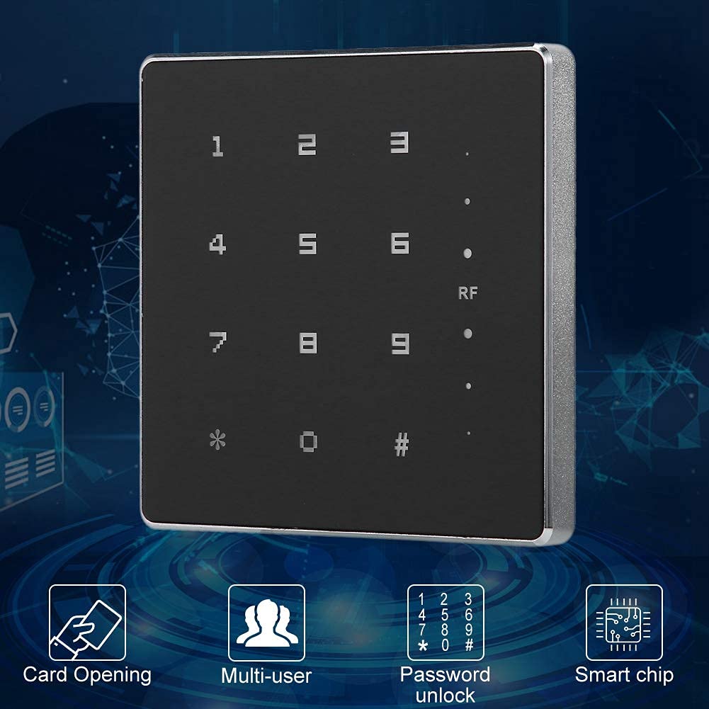 Dioche Ultra-Dünner wasserdichter RF-RFID Kartenleser Zutrittskontrolltastatur Wiegand26/34 für das Zutrittskontrollsystem (125 kHz ID-Karte)
