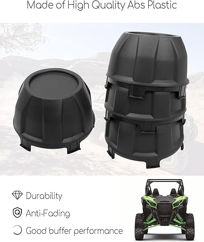 Miniatura 4 de 4 tapas de cubo central de rueda aptas para Kawasaki Teryx KRX 1000 2020-2022, tapas de cubo de rueda para neumáticos antipolvo reemplazan 11065-1341