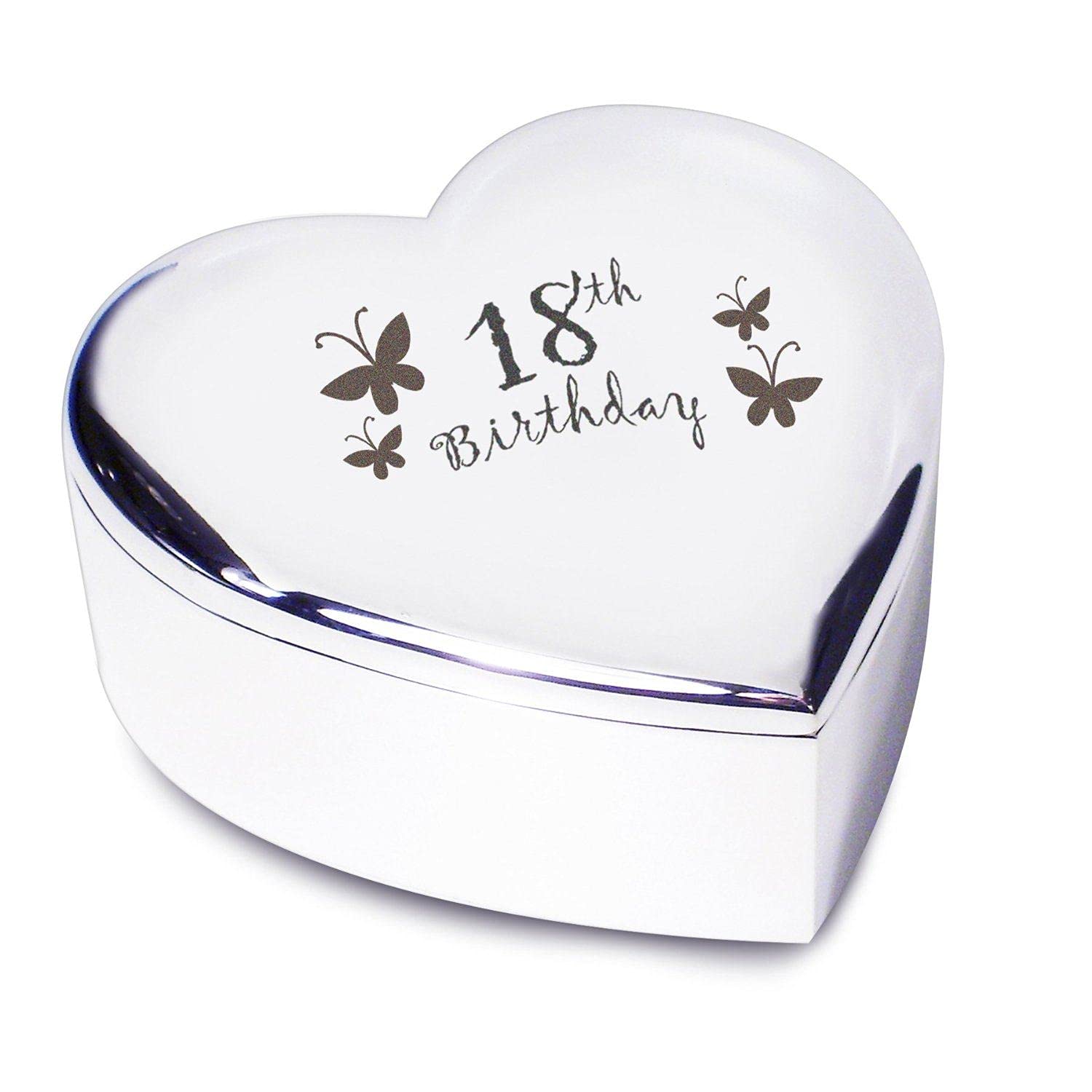 18th Birthday Heart Shaped Trinket Box