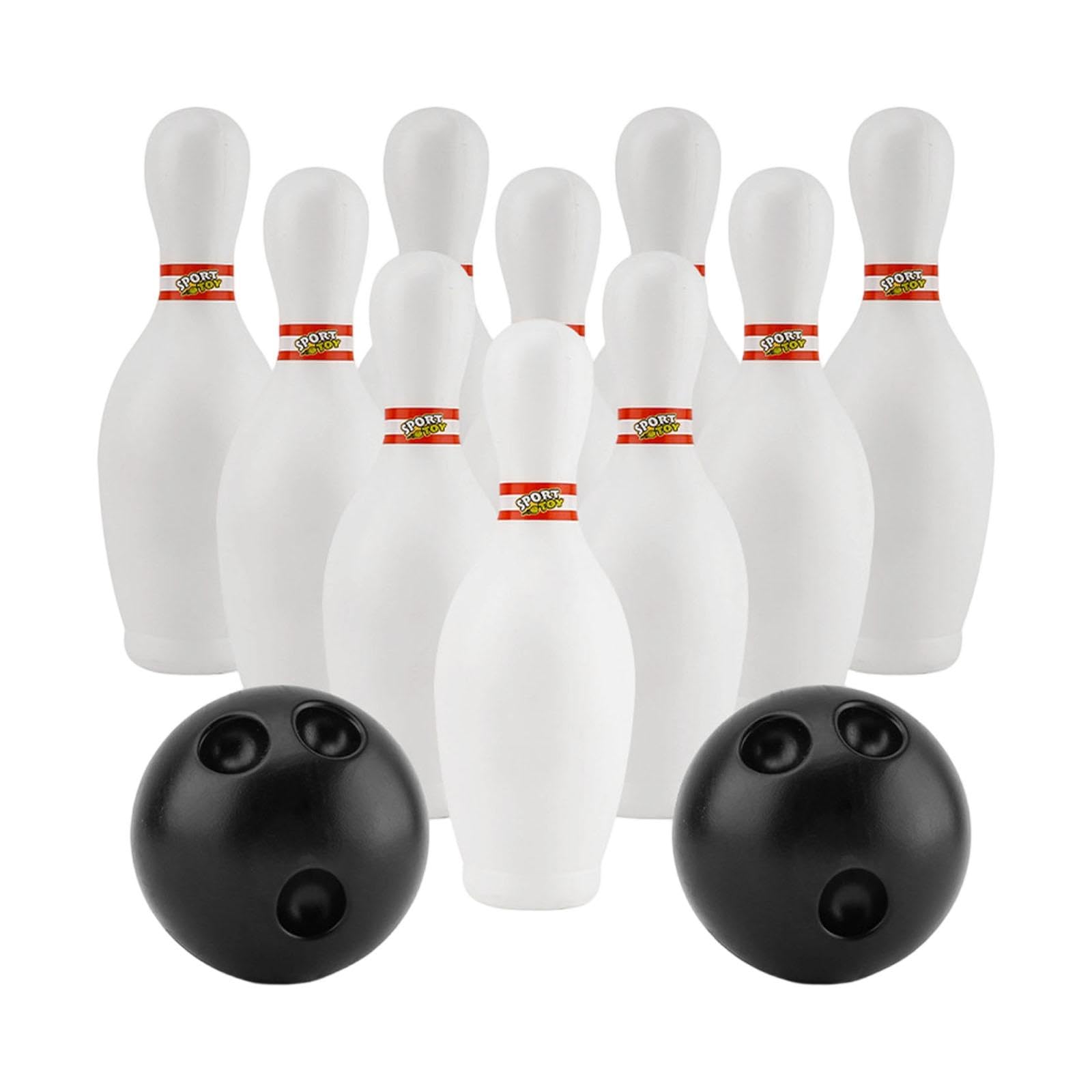 Harilla Juego De Bolos Infantil – 10 Bolos Y 2 Pelotas De Polipropileno, Ideal Para Niños De 3 A 8 Años, Interior Y Exterior