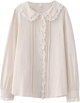 トップス herlipto Lace Trimming Cotton Blouse Bow-Tie Lace Trimming Blouse（Tシャツ/カットソー）｜Her lip
