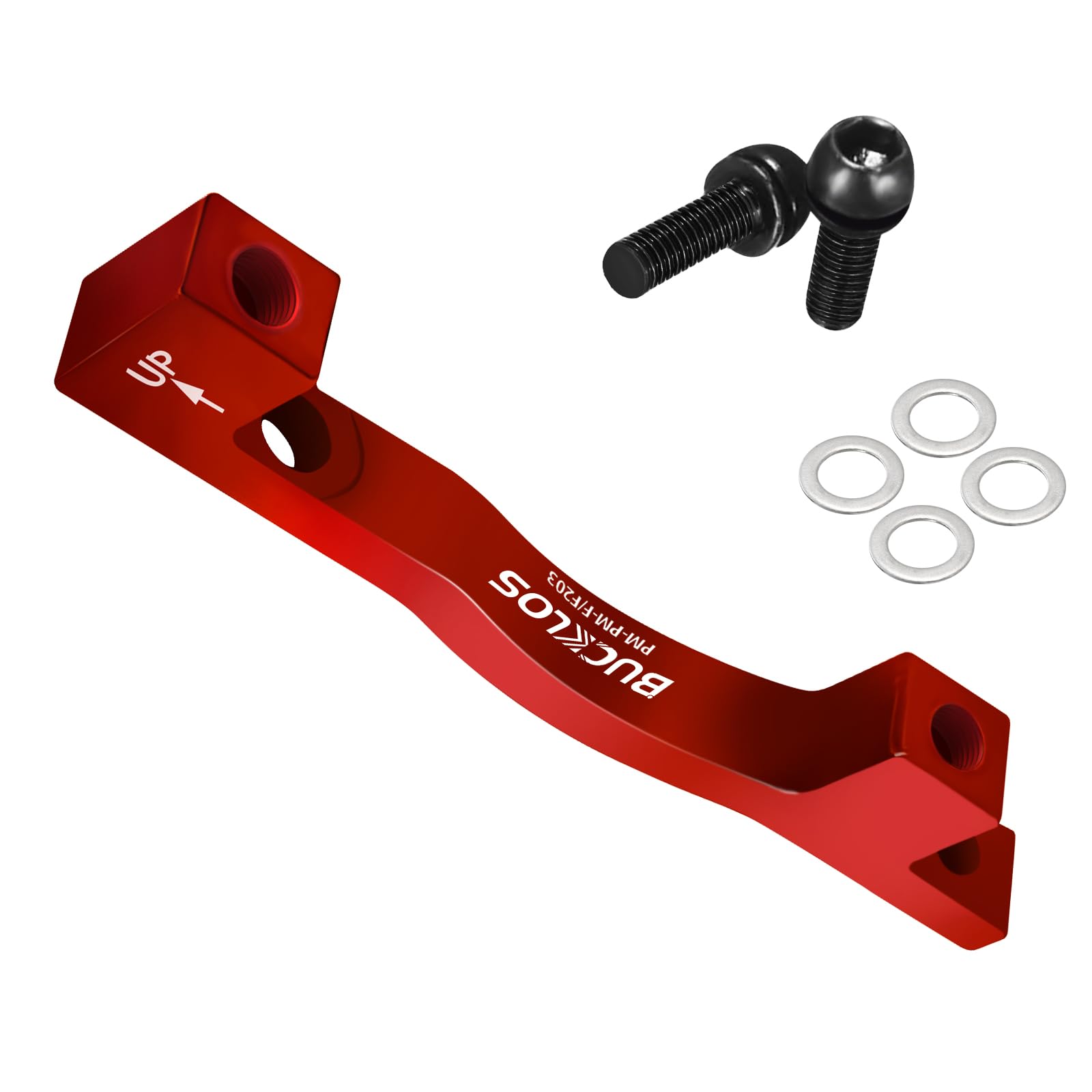 AEYINO Disc Brake Adapter,PM/Is Front Rear 180/203mm Disc Brake Rotor,CNC Machined Aluminum Alloy Caliper Mount Adapter for Mountain Bike