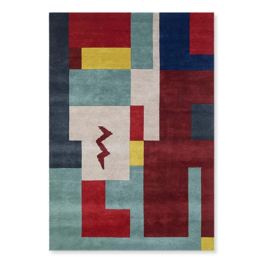 Modern Hand Tufted Handmade Nz Wool Area Rug for Living Room Rugs 4x7 7x11 Ft Bedroom Kitchenroom Rugs (2.6x8 Runner)