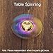 Opard Tri Fidget Hand Spinning Toy Rainbow Colorful Zinc Alloy for Child and Adult, 2 to 4 Minutes, Round, Colorful