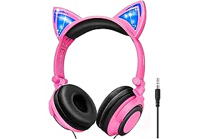 Kids Headphones specifically crafted for 8-Year-Olds: A symphony of light and sound...