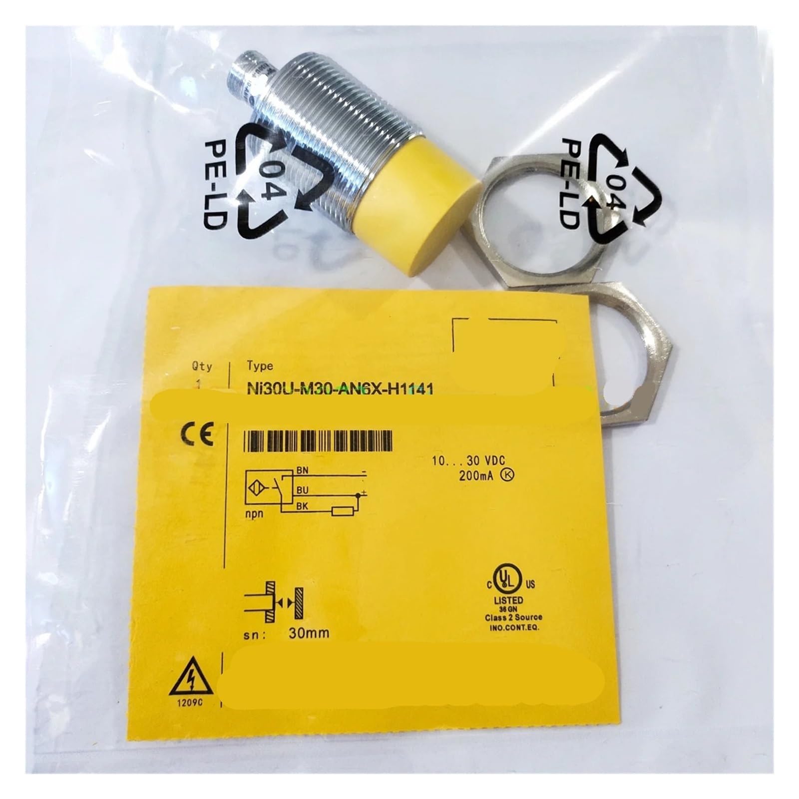 CXFCIHFT 1PCS NI30U-M30-AP6X-H1141 -AN6X-H1141 Proximity Switch Sensor(NI30U-M30-AP6X-H1141)