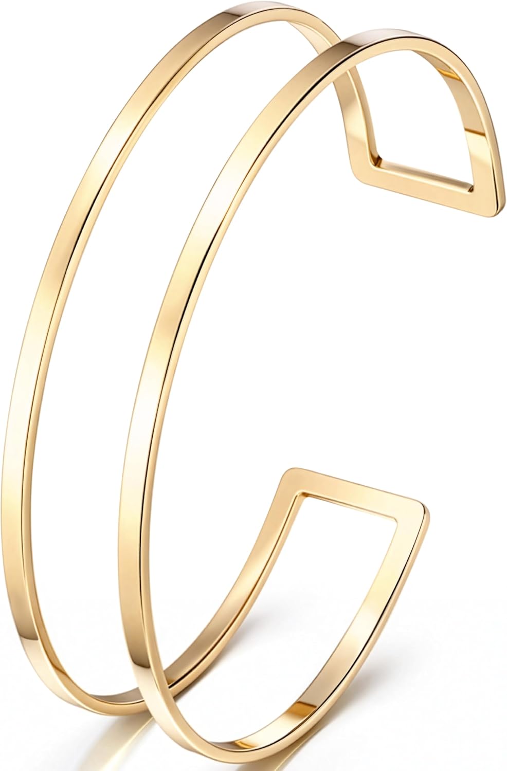 Gold Arm Cuff for Women Waterproof Fashion 14K Gold Plated Upper Arm Cuff Bracelets...