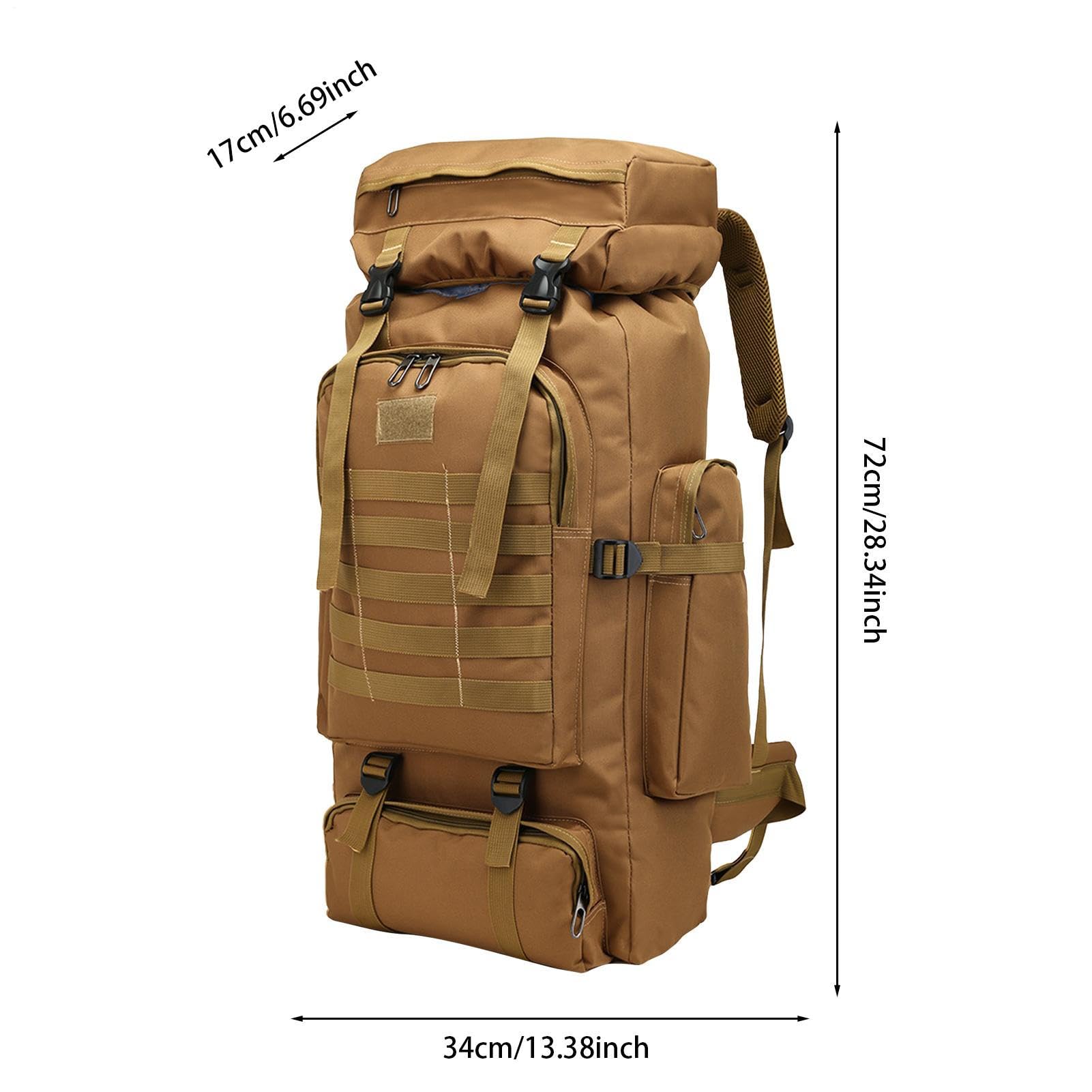 Zaino da 80 l, con attrezzi multiscomparti, da viaggio, resistente