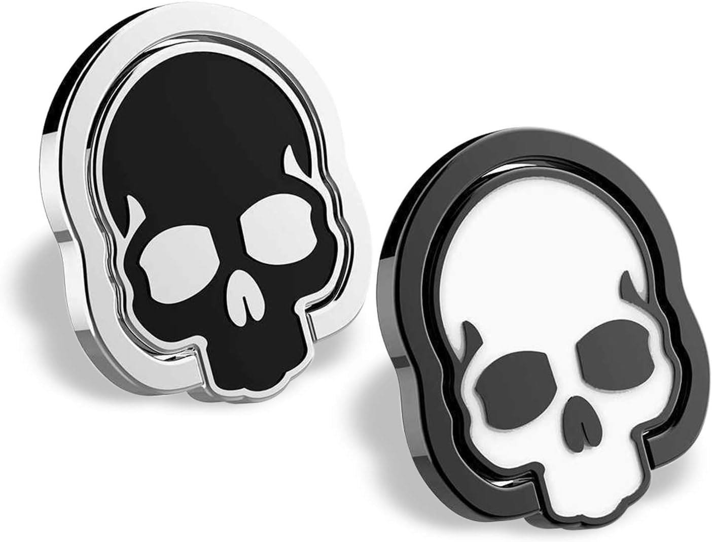 XiXiYang 2 Pcs Skull Cell Phone Ring Stand Holder Grip - Image 3
