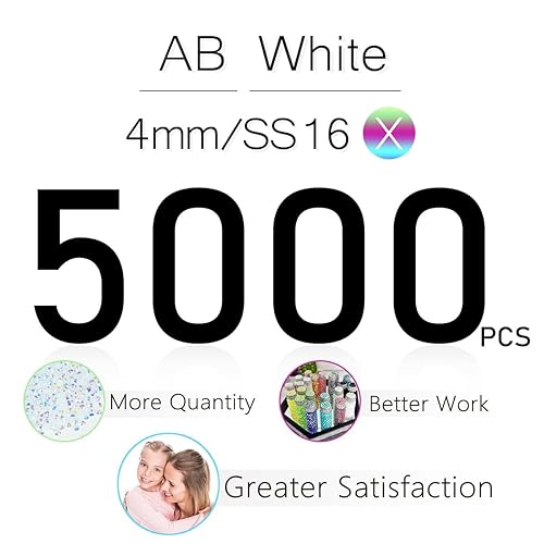 Vista 156 de 3000 diamantes de imitación de resina Peacok AB de 0.197 pulgadas para manualidades, diamantes de imitación de gelatina AB verde oscuro AB a granel