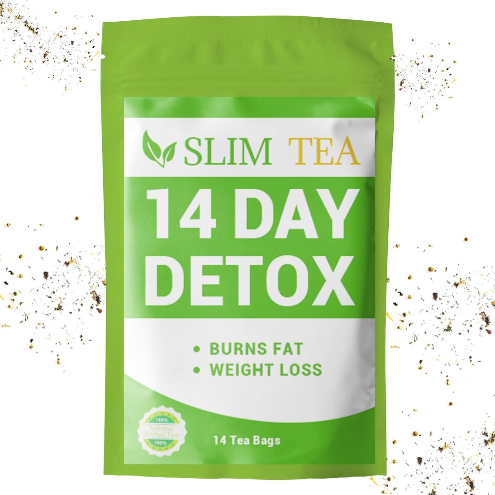 14-Tage-Tee zum Abnehmen,Natural Diet Slim Teepakete zur Diätunterstützung - Sanfte Entgiftung und Reinigung zur Gewichtsreduktion und zum Abbau von Bauchfett