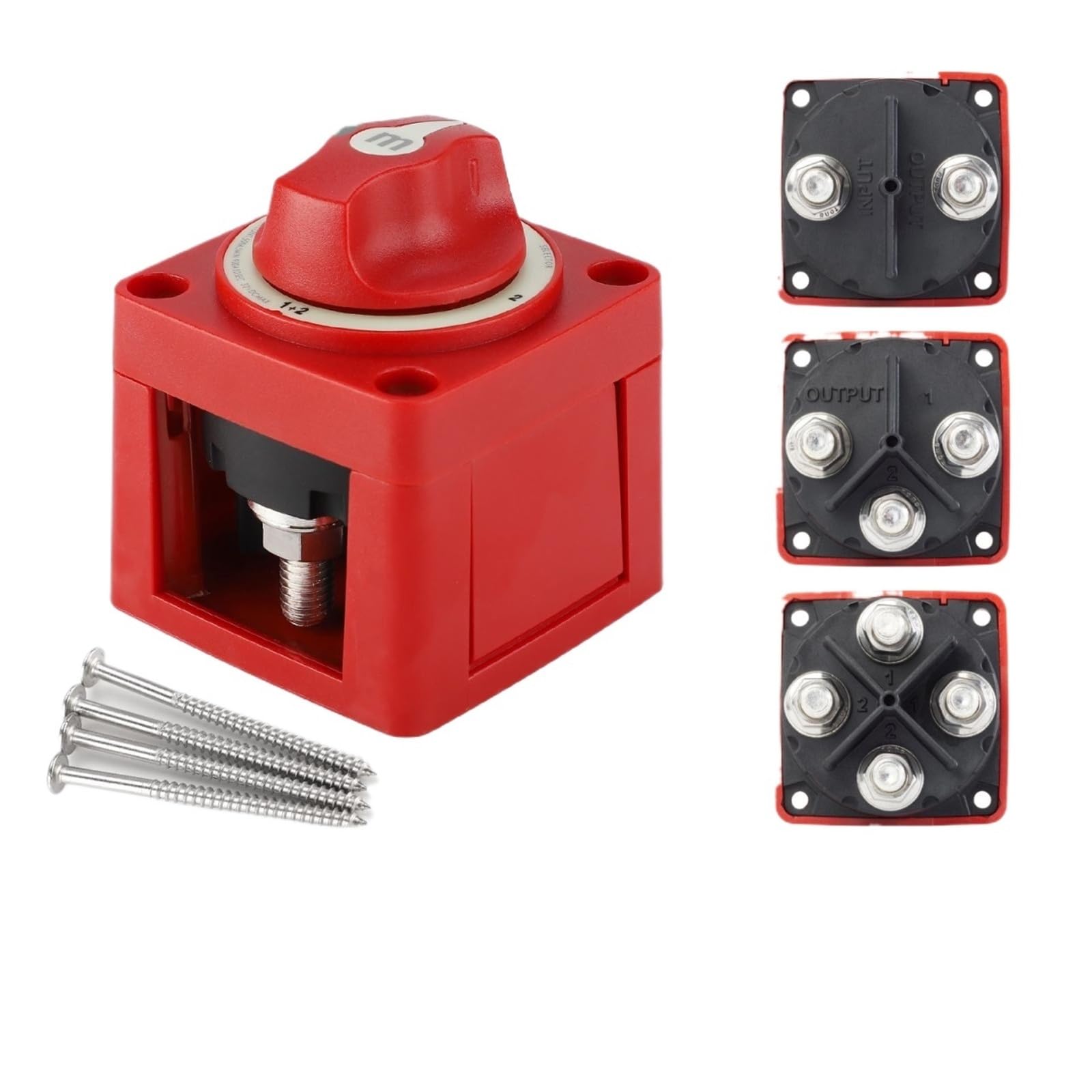 Pasuje do łodzi RV 2 3 4 pozycja wyłącznik masowy akumulatora przecinak pojedynczy podwójny panel sterowania mocą 12-48V 100-300A(Single Circuit)