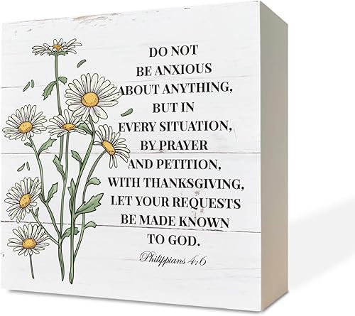 Letrero cristiano, decoración de las Escrituras, caja de madera, decoración de escritorio, letreros de madera independientes, arte de mesa, disponible en Yaxa Costa Rica