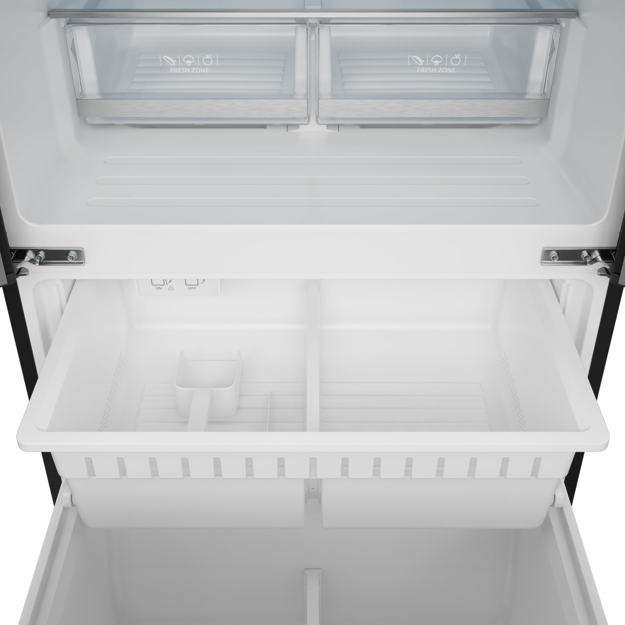Thor Kitchen Gordon Ramsay 30 Inch 17.7 cu ft French Door Counter Depth Refrigerator with Ice Maker in Black/Rose Gold on Fridge.com