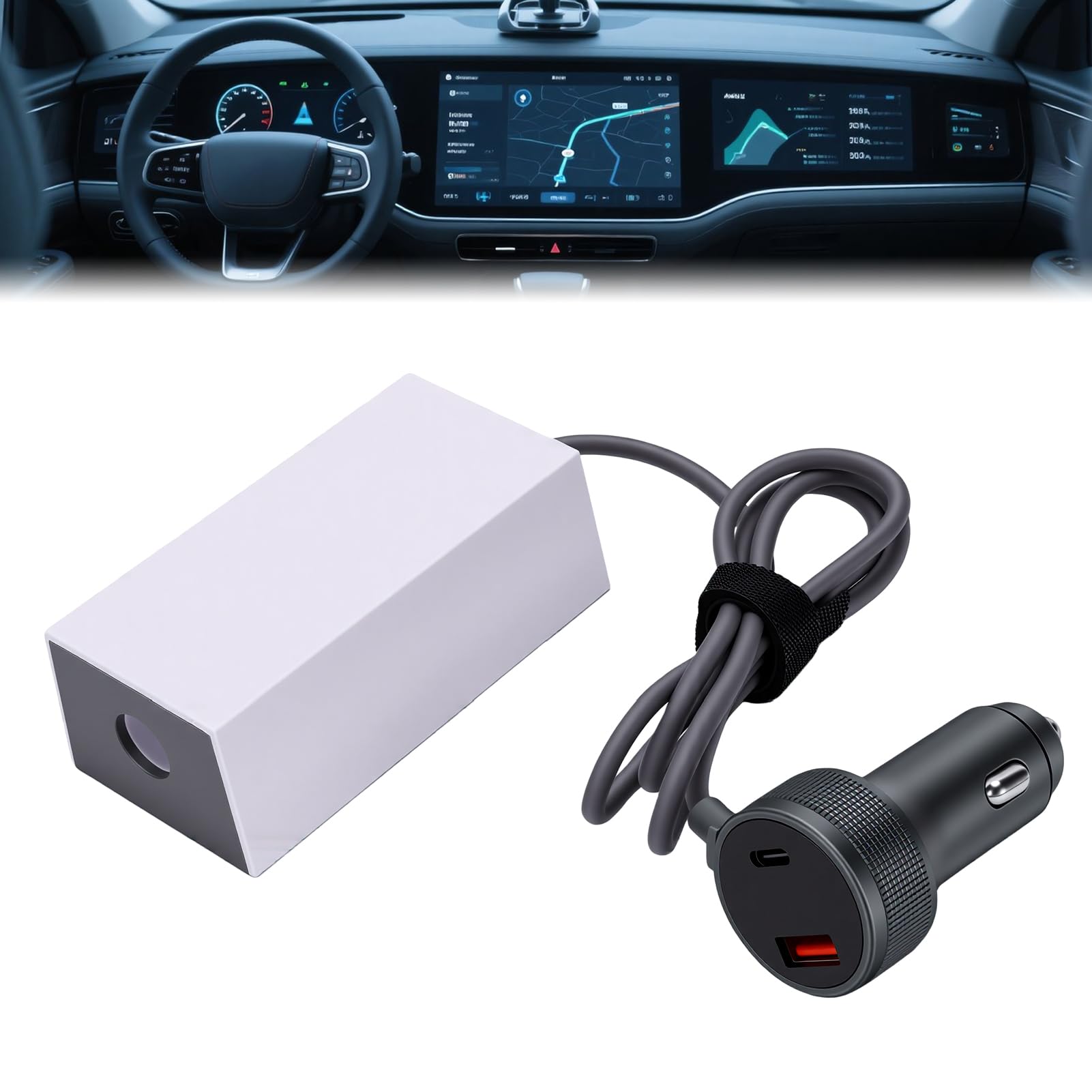 Convertidor Elevador de Voltaje para Coche, Adaptador de
