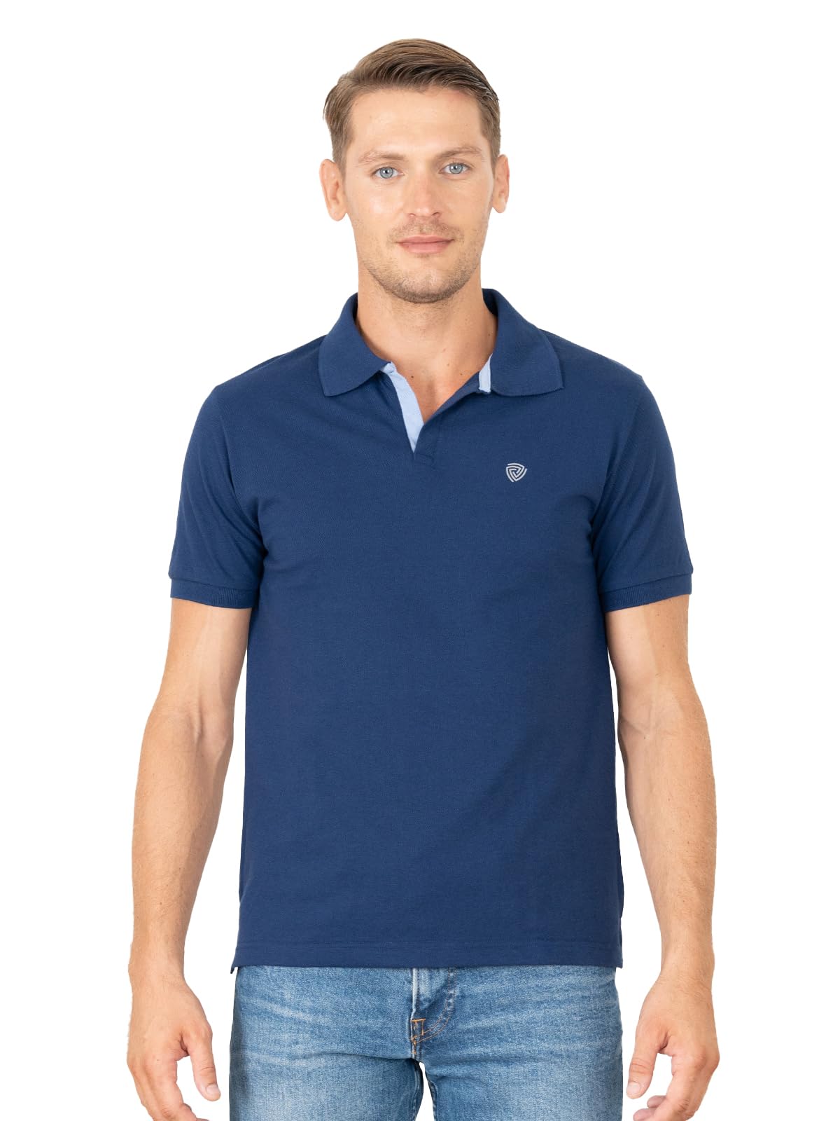 Lux CoziMen's Regular Fit Polo Neck Half Sleeve Solid Casual T-Shirt | Polo T-Shirt for Men