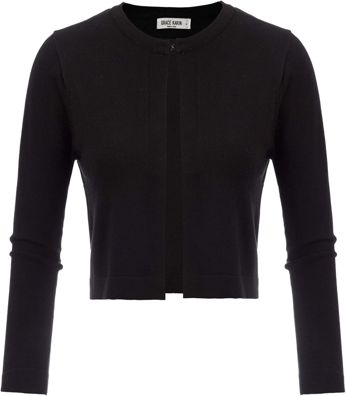 GRACE KARIN Women's 3/4 Sleeve Open Front Knit Cropped Bolero Shrug Cardigan Sweater at  Women’s Clothing store