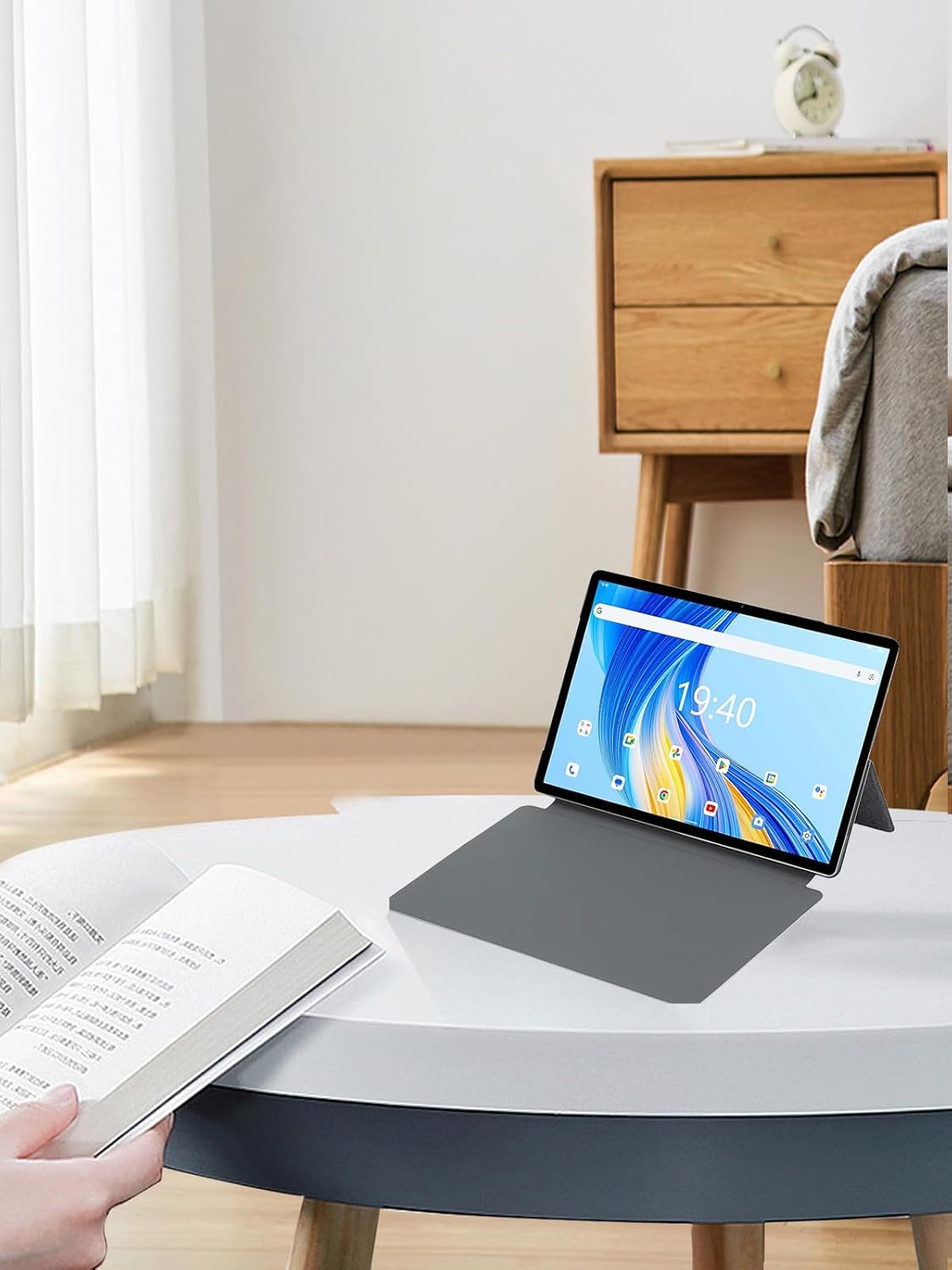 for Teclast T70 /Callsky-Tab Ctab 14 Tablet 14 Inch Android 14 Tablets Case,Folding Stand Protective,BOVUGAC PU Case Cover Scratch Resistant for Teclast T70 & Callsky-Tab Ctab 14 14"(Black)