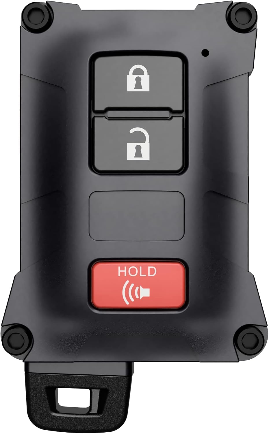 Tacoma Accessories 2016-2022 3rd Gen Tacoma - Key Fob Case Upgrade Mod - Compatible with Toyota Tacoma 4Runner Tundra (Black, Black Screws)