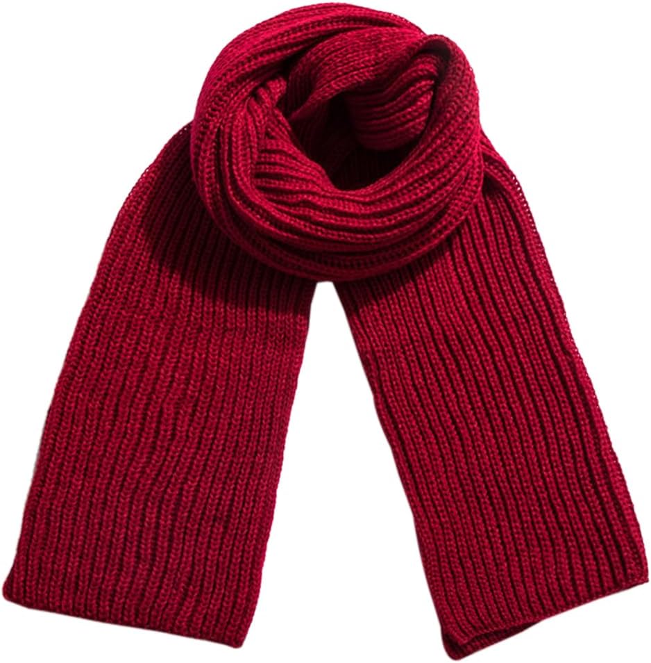 Unisex Winter Warm Thick Knit Scarf Lightweight Ultra Soft Long Scarf Shawl Wrap