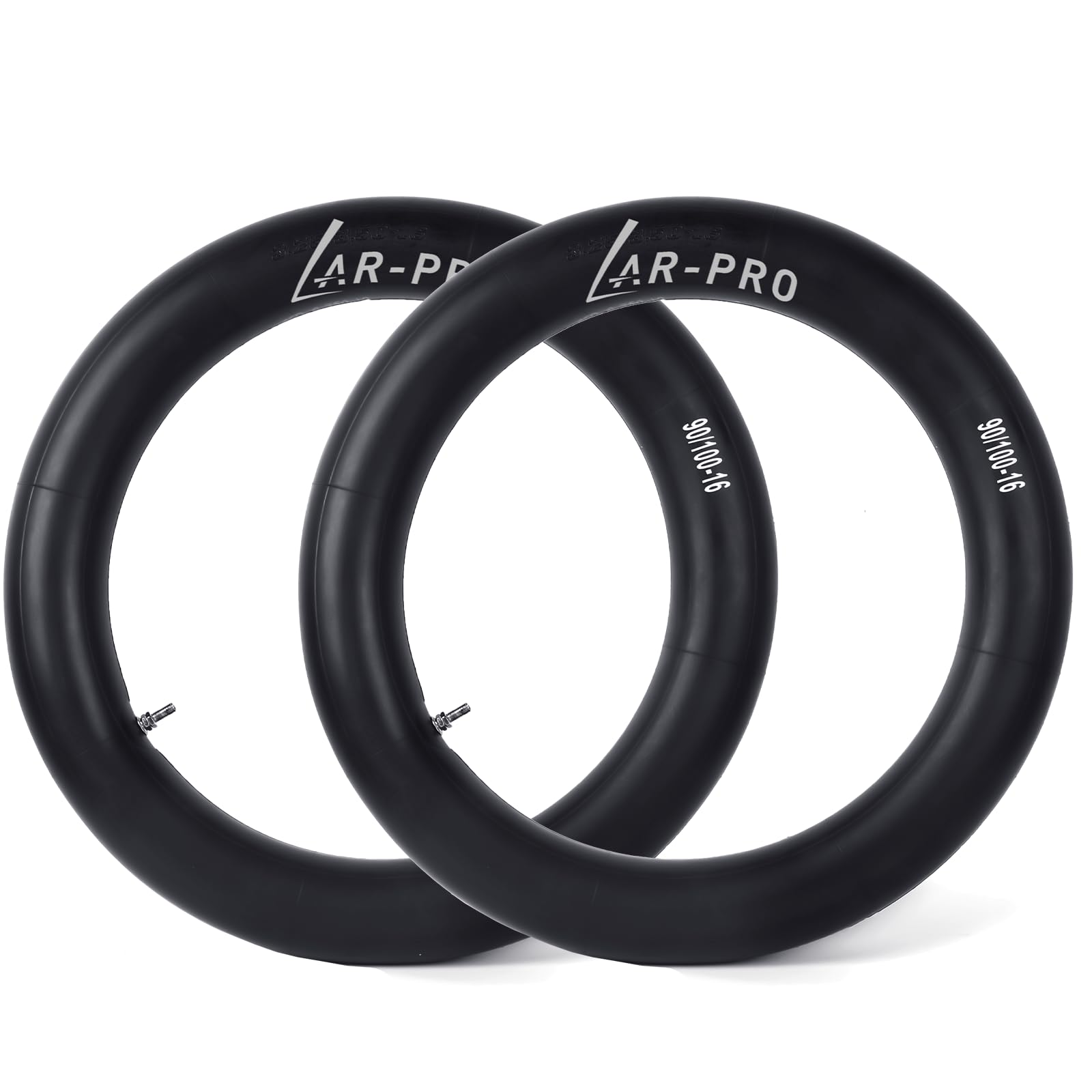 AR-PRO (2-Pack) 3.00-16 3.25/3.50-16 Inner Tubes for Dirt Bike and Off-Road Motorcycles – Heavy-Duty Butyl Rubber Tubes Compatible with 90/100-16 100/80-16 100/90-16 Tires with TR4 Straight Valve Stem