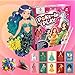 Zonfy Sun Poke-in Play DIY Poke Art Kit with 10 Colorful Figures, Mess-Free Crafts for Kids 4–8, Princess-Inspired Creative Toy, Great Birthday Gifts & Christmas Gifts for Girls