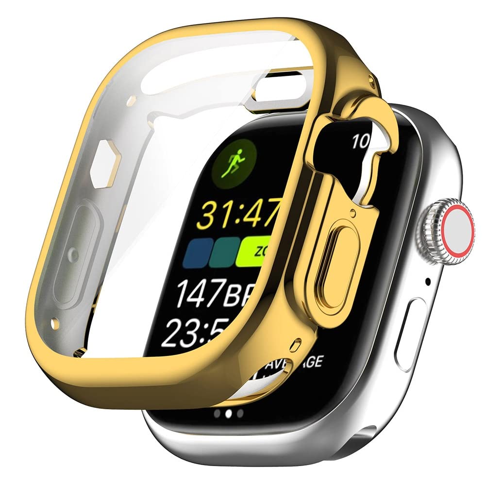 Apple Watch Ultra 49mm : Coque de protection or pour le sport