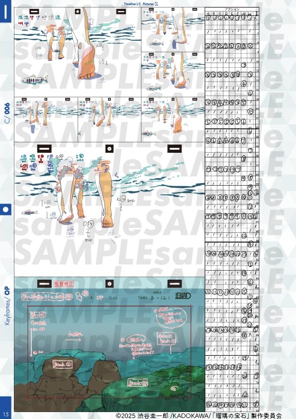 Amazon.co.jp: 瑠璃の宝石 OP原画集 オープニング原画集 公式グッズ