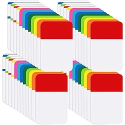 KICNIC File Index Tabs 1 Inch Sticky Flags 960 Pcs, Colored Page Markers Self Adhesive, Repositionable Note Tabs for Documents, Books, Paper, Notebooks, Filing and Folders [24 Sets, 10 Colors]