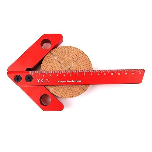 Miniatura 4 de Regla de medición de calibre central grande para carpintería, calibre de línea de ángulo recto de 4590 grados, aleación de aluminio, herramienta