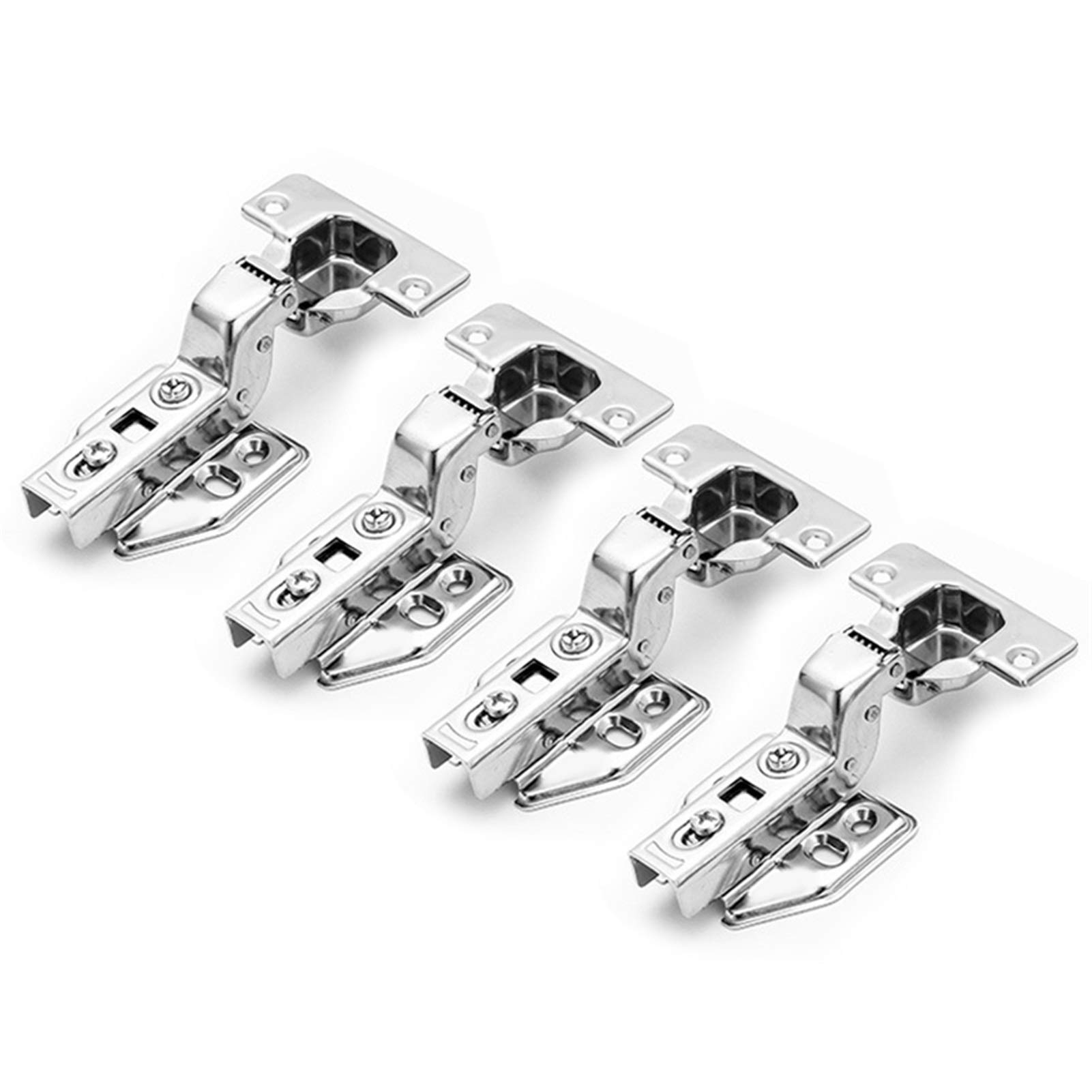 Shundeed One Color 4Pcs Stainless Steel Door Hydraulic Hinge Shock Absorber Cushion For Cabinet Kitchen Soft Close Furniture Hardware(Insert Embed)