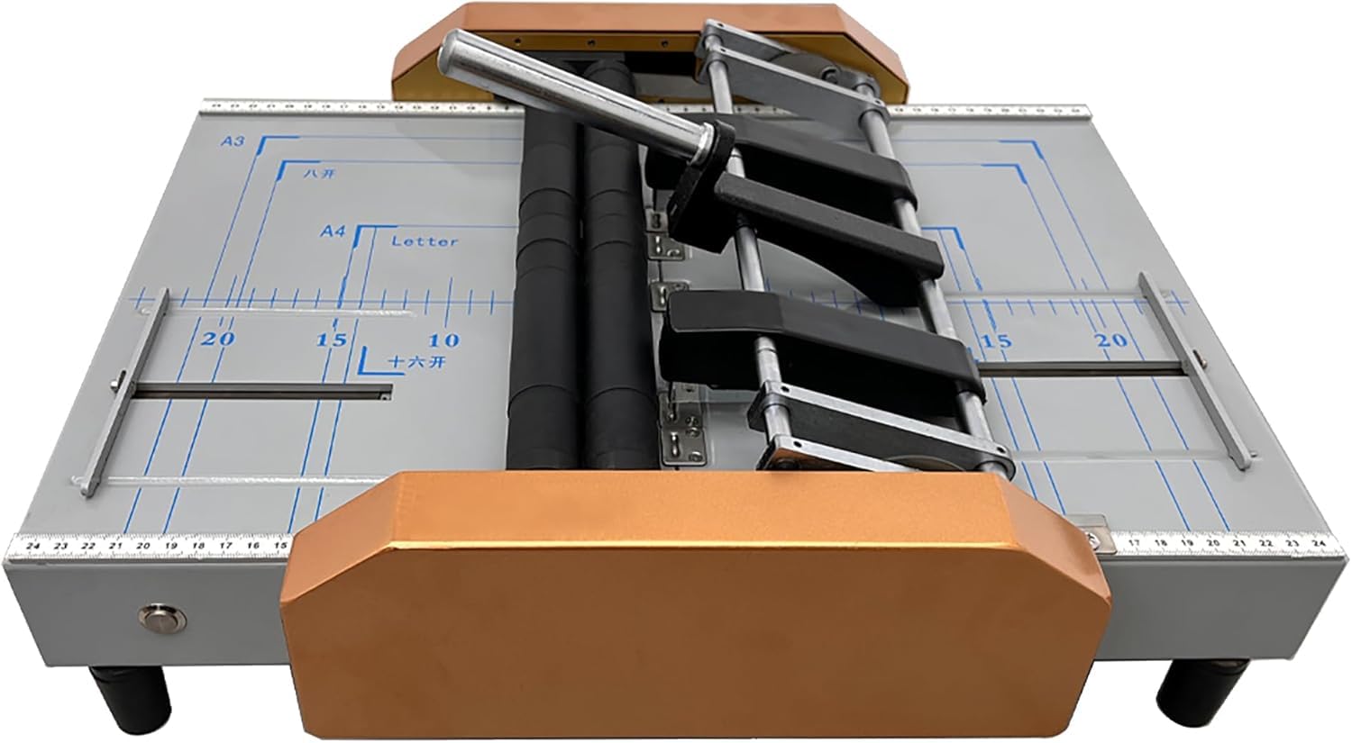 Automatische Broschürenbinde- Und Falzmaschine – Maximale Größe 12,48 X 17,32 Zoll, Faltet 17 Blatt 80 G/m² Papier, Ideal Für Die Herstellung Von Broschüren, Atlanten Und Booklets