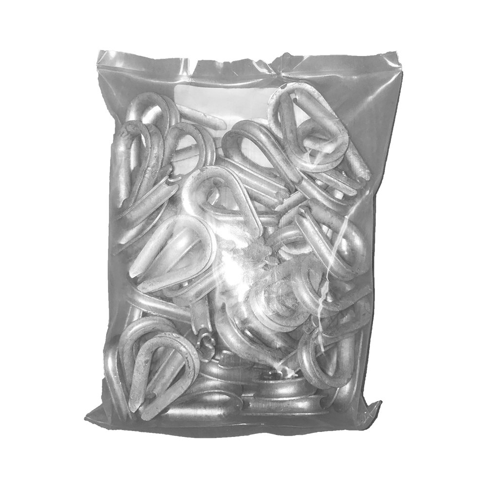 BH-USA5/16" Galvanized Wire Rope Thimbles (100 Count)