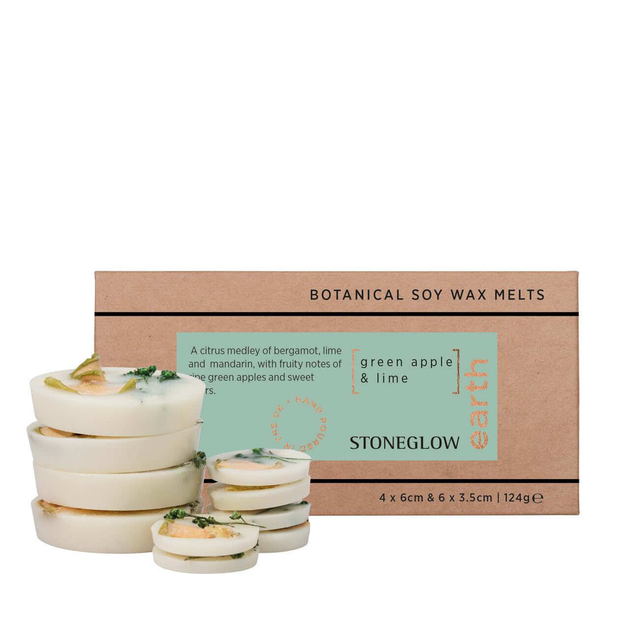 Stoneglow Green Elements Collection - Earth - Apple & Lime 124G Scented Soy Wax Melts