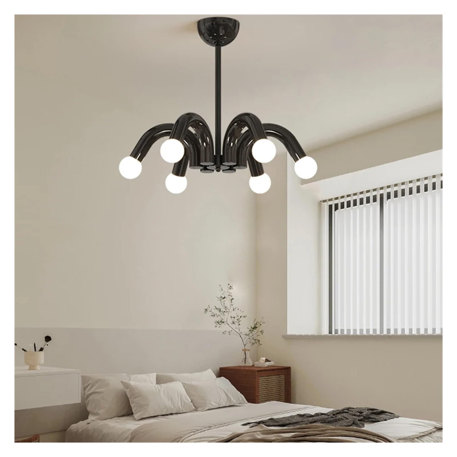 MESOVFCA Chandelier Lamps LED E27 Metal Living Room Bedroom Ceiling Chandelier Light Room Interior Fixture